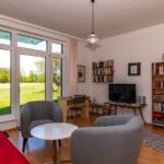 Ferienwohnung Wiesenglück – Terrasse mit Ausblick